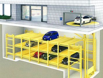 Electric Horizontal Circulation Parking System With 3 Phases 5 Wires On Site