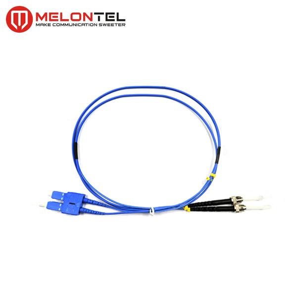 FTTH Duplex Fiber Optic ST SC Patch Cord Armoured Single Mode MT D1000
