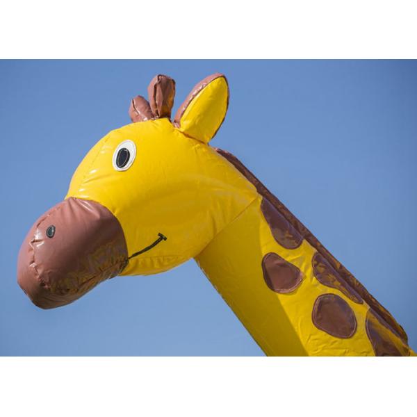 4 In 1 Giraffe Inflatable Jumping Castle With Slide And Obstacle For Outdoor