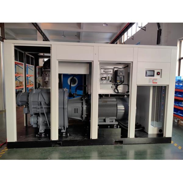 Double stage VSD Screw Compressor With long life, higher efficiency