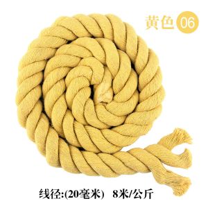 DIY Colored Cotton Macrame Cord 20mm Colored Cotton Rope For Crafts