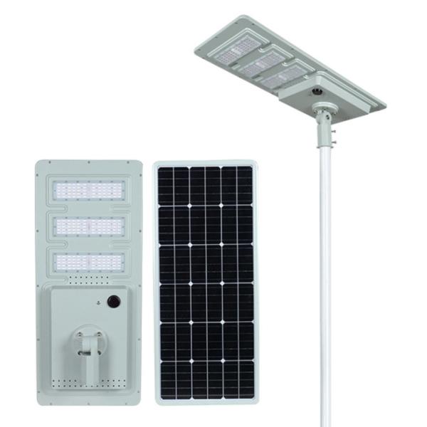 Quality High lumen daylight 15w 20w motion sensor led integrated 60W 80W all-in-one solar led street light for sale