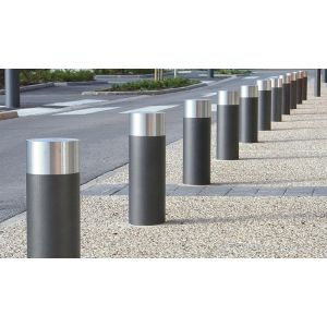 Zero Penetration 350mm Depth Driveway Security Post Galvanised Steel Bollards