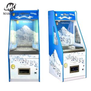Wooden Arcade Coin Pusher Machines Electricity Power Source