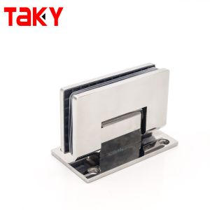 China Hydraulic Glass Hinge for Hotel Shower Door Wall Mount 600-800mm Width Stainless Steel on sale