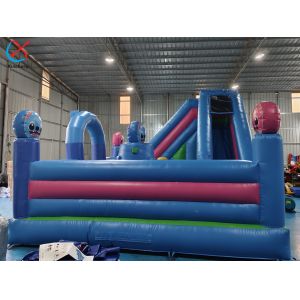 Digital Printing Inflatable Combos Stitch Inflatable Bouncy House With Slide