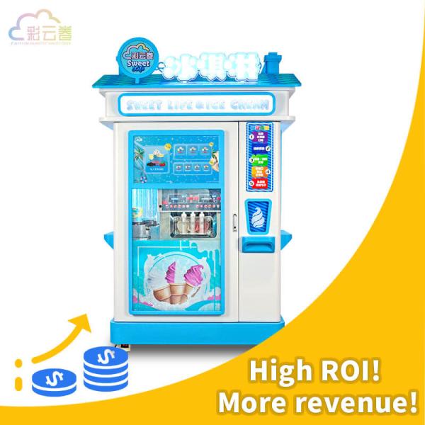Automatic Ice Cream Vending Machine Manufacturers L95*W93*H227cm
