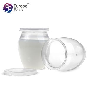 Eco-friendly PET round ice cream cups plastic dessert cups with lids Ice cream