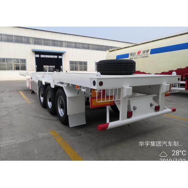 Quality 3 Axles Flat Bed Semi Trailer with Anti-rust Chassis Surface and Semi-Trailer Design for sale