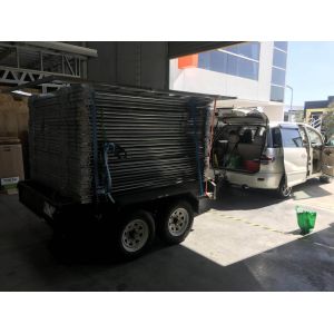 1.8M x 2.1M Heavy Duty Portable Livestock fence panels 6 Oval Bars 30*60mm