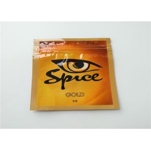 Aluminum Foil Herbal Incense Packaging Matte OPP Material With Transparent Color