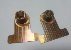 Customized deep drawn metal stampings in brass sheet with progressive die