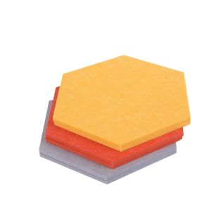 Soundproofing Wall Hexagonal Acoustic Panels Fire Retardant High Density