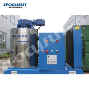 High Capacity 1T Per Day Flake Ice Machine with 500KG Ice Storage and 380V
