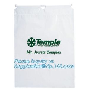 Biodegradable Environment friendly LDPE Plastic bags with DRAWSTRING closure