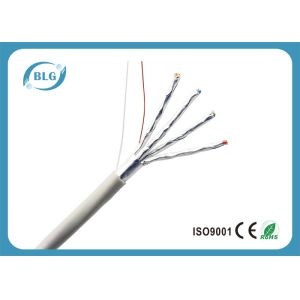 500MHz Bulk Cat6a Ethernet Cable , F / FTP Cat6a Cable 1000 FT RoHS Certificate