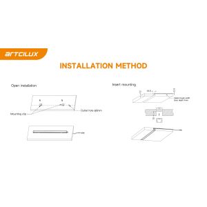 A2203 LED Strip Light for Recessed Installation 1000*16*11.8 60LED 7.5W/m DC12V