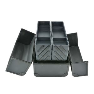 Custom Professional Makeup Train Case , Black Portable Makeup Case