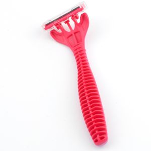 China Factory Custom Triple Blade Disposable Women Face Straight Razor