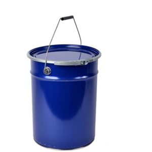 Blue Open Head 5 Gallon Metal Pail Rust Inhibited