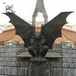 Bronze Gargoyle Statue Sculpture Metal Monster Sculptures Medieval Buildings
