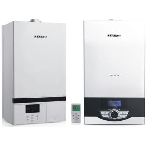 High Power Hot Water Gas Boiler , Wall Hung Boiler With Large LCD Screen Display