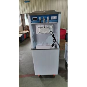 Wholesale Production Soft Ice Cream Machine with R404A Refrigerant 2x5.8L Hopper and Pre cooling Capability from china suppliers
