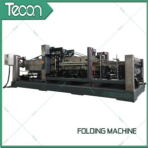 Energy Saving Cement Paper Bag Folding Machine , Bottom Width 100 - 150mm