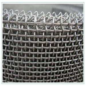 Architectural Decorative Black Coated Crimped Wire Mesh in 5 cm Roll of 65mn and