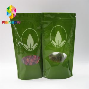 Wholesale Custom Plastic Aluminium Foil Stand Up Pouches With Window from china suppliers