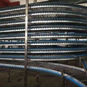 304 Stainless Steel Mesh Belt Spiral Tower Conveyor