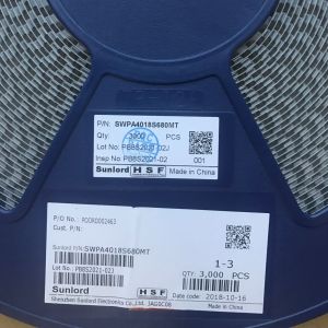 Wholesale SWPA4018S680MT 68μH Power Inductor with 20% Tolerance 4018 Size 1.24A Sat Current 1.15A Temp Rise Current Shielded Construction -40°C to 125°C Range from china suppliers