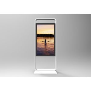 43 - 55 Indoor Lcd Kiosk Displays Double Face Type With Wifi Connecting Function