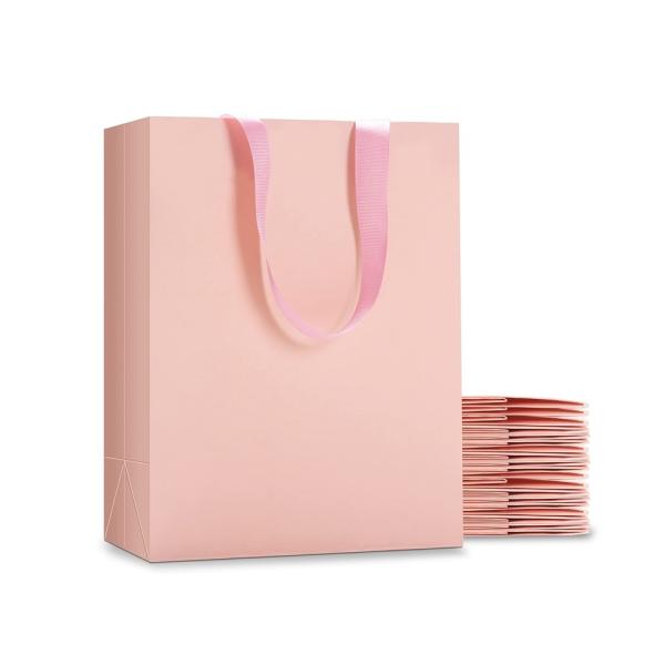 Custom Printing Enterprise Art Card Paper Bag With Handles in Folding Style for