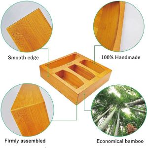 Bamboo Ziplock Bag Storage Box For Kitchen Drawer Food Bag Organizer Wall Mount