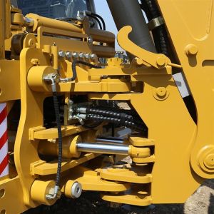 Four Wheel Steering 388H Backhoe Loader ISO9001 For Construction Works