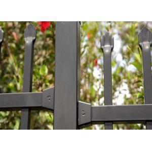 2.1mx2.4m Garrison Fencing Panels rail 50mm x 50mm 1.6mm upright 25mm x 25mm
