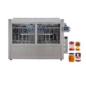 China Servo Motor Driver Stainless Steel 50g Jam Jar Filling Machine Automatic Equipment Line on sale