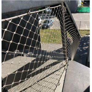 Customized Flexible Stairway Architectural Wire Mesh With Ferrule