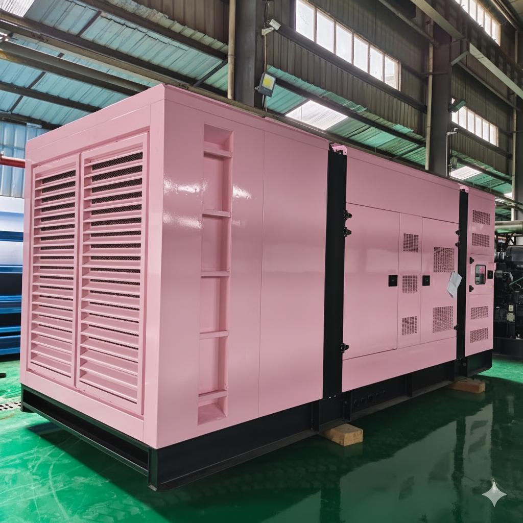 1250kva 1000kw Silent Type Diesel Generator for Engine Three Phase Auto Start ATS Option LCD Digital Display 50/60Hz