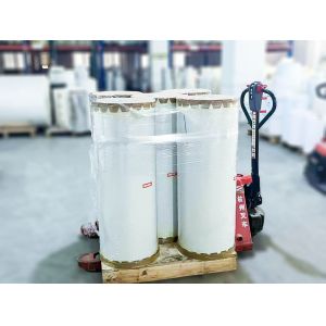 Milky PE Label Material Roll Paper Acrylic Adhesive Glue Type