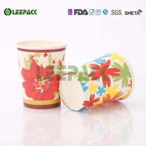 Recyclable Takeaway Coffee Cups , Disposable Drinking Cups With Plastic Lids