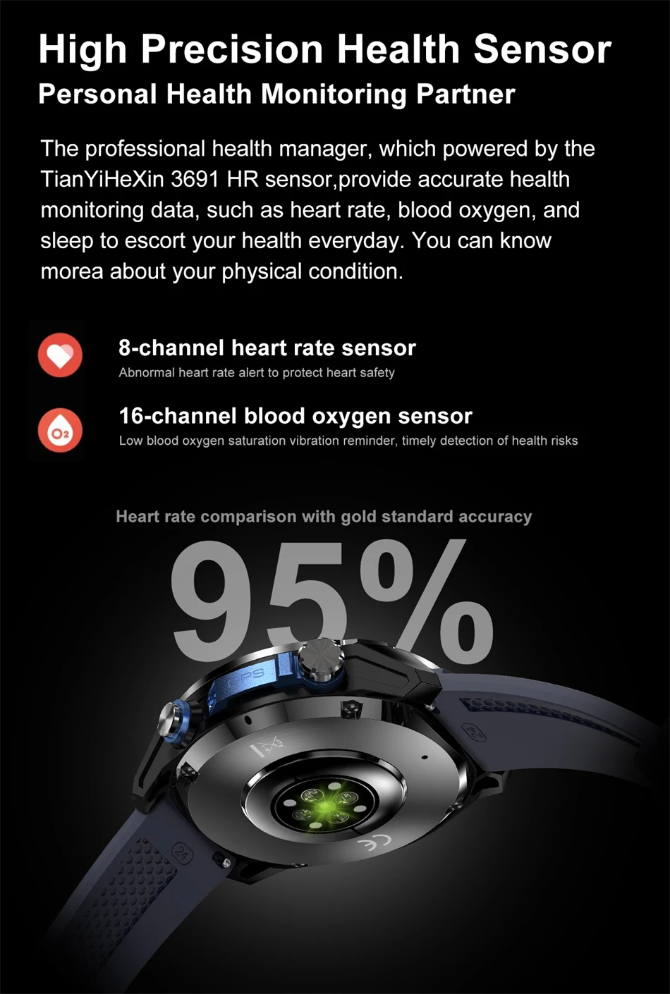 Watch DT G1 Multifunctional BT Call Sports Watch GPS Track Compass 5ATM