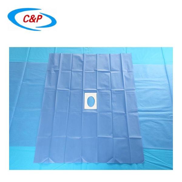 CE Approved Surgical Barrier Aperture Drape With Adhesive Medical Consumables