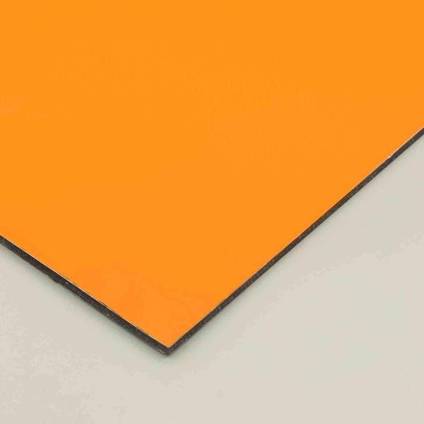 Antibacterial Orange Pvdf Antiscratch Acp Cladding 8x4 Aluminium Composite Sheet