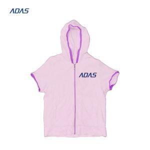 Sublimation Workout Essential Knitted Womens Polyester Tshirt Hoodie Set With