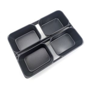 Rk Bakeware China- Silicone Glazed 4 Straps Pullman Sandwich Bread Mould