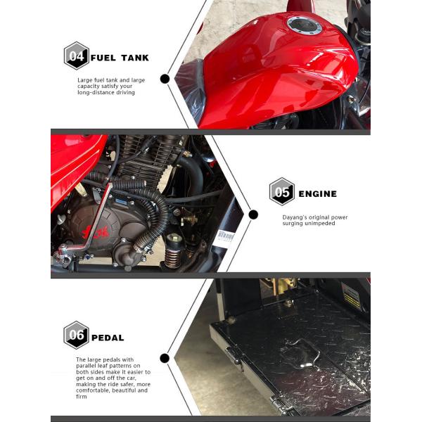 200cc Gasoline Cargo Tricycle with 5.0 Inch Wheels and 500kg Load Capacity Your Choice