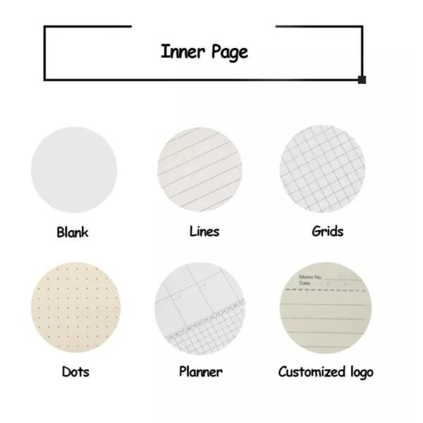 CMYK Stone Paper Notebook Lace Gradient Color Pu Leather Notebook