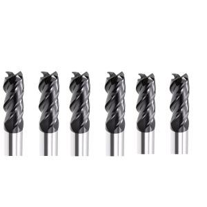 Finishing Surface Cutting Tungsten Carbide End Mill For CNC Milling Machines